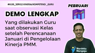 Pengelolaan Kinerja Guru bulan Pebruari, Persiapan Observasi Kelas di PMM