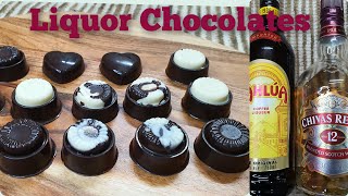 Liquor Chocolate | Special Homemade Liquor Chocolates Recipe | Rum/Scotch/Coffee Liqueur Chocolates