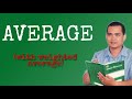 How to Compute Average and Weighted Average | Dave Jeffrey Camposano