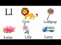 L- letter Words in English|| preschool Educational Videos @A-Z Kids Zone