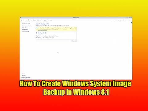 How To Create Windows System Image Backup in Windows 8.1 How To Create Windows System Image Backup in Windows 8.1