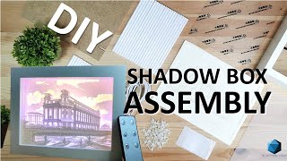 [DIY Kit] Shadow Box | 纸雕灯 | Lighted Paper Art Frame Assembly | Quick and Easy