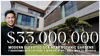 GCB | Tour this $33,000,000 Modern Elevated Good Class Bungalow in Singapore nea