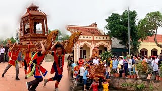 Phần 2: kiệu quay và lao xuống ao, lễ hội rước kiệu làng hà thanh ở phủ mẫu