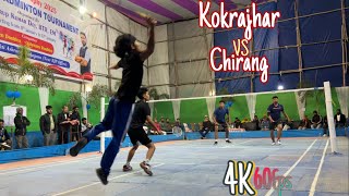 Quarter Final Match Kokrajhar vs Chirang at Kokrajhar Assam ||Binan\u0026Roy vs Kokrajhar Tean #badminton