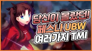 [ 페이트 시리즈 ] 왕도적인 시나리오와 희망찬 엔딩?! 페스나 UBW 간단한 TMI