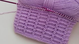 Easy and beautiful two needle knitting model explanation