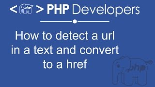 How to detect a url in a text and convert to a href | PHP