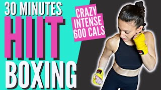 600 CAL Shadow Boxing HIIT Workout (CRAZY INTENSE!)// Sylvia Nasser