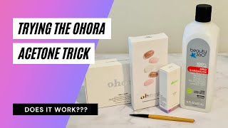 Trying the Ohora Acetone Trick For Longer Lasting Manicures