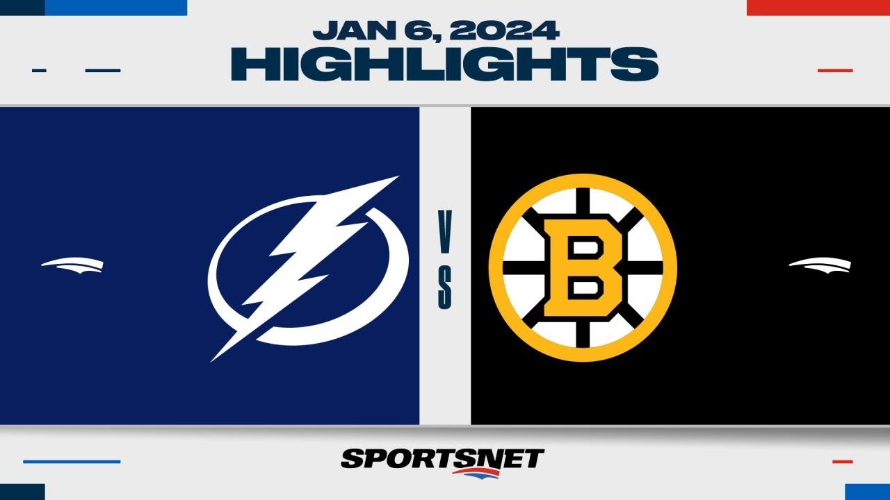 NHL Highlights | Lightning Vs. Bruins - January 6, 2024 - YouTube