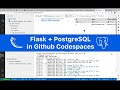 Running a Flask+PostgreSQL server in Codespaces