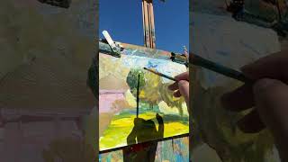 Como pintar paisajes #pinturafacil #paintingtutorial #tutorialdepinturaacrilica #shortsart #shorts