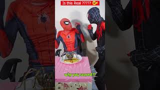 Would you eat a spider !!😂 Spider-Man best funny TikTok video spiderman 2023 #shorts