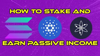 How to Stake Solana (SOL) Cardano (ADA) Cosmos (ATOM) BEGINNER tutorial - Kraken