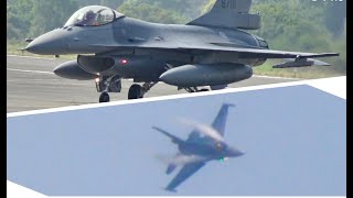 F-16V震撼Solo嗨翻全場，戰機作戰隊成軍半兵力預演｜𝗧𝗮𝗶𝘄𝗮𝗻 𝗔𝗶𝗿 𝗙𝗼𝗿𝗰𝗲 𝗙-𝟭𝟲𝗩 fighter Jets Solo Display