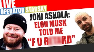 SpaceX CEO Elon Musk Snapped on Finnish Supporter of Ukraine | ft @askolageopolitics