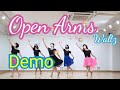 Open Arms Waltz Line dance(Demo)  ※ 넘 맘에  와닿는 음악과 함께하는 아름다운 왈츠!