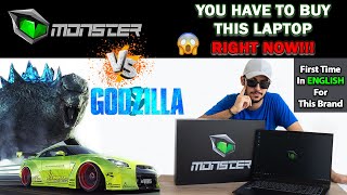 Gaming Monster Laptop Unboxing (Monster VS Godzilla) For first time in ENGLISH