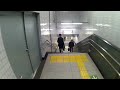 【4k乗換動画】都営新宿線　森下駅ー大江戸線　森下駅　乗換