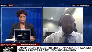 Ramaphosa vs Zuma | High court grants Ramaphosa's urgent interdict application: Elton Hart