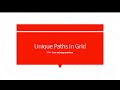 Unique Path Grid DP Question | Leetcode 63. Unique Paths II | GFG - Unique Paths in a Grid