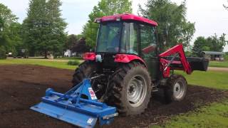 Mahindra 6110 RotoTilling with 3pt King Kutter II 6' Tiller