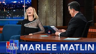 "F*** You!" - Marlee Matlin Teaches Stephen Some Naughty Words In ASL