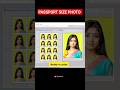 How to make Passport Size Photo in photoshop, passport photo kaise banaye #shorts