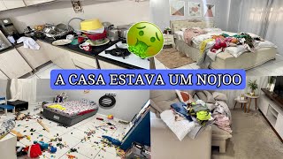 FAXINA PESADA NA CASA TODA| ESTAVA UMA NOJEIRA🤮|