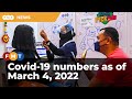 Covid-19 numbers as of March 4, 2022