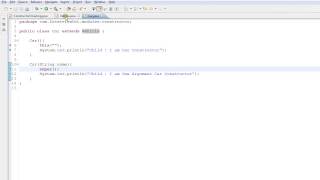 CONSTRUCTOR CHAINING IN JAVA EXAMPLE DEMO