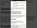 Updating Table Data in #mysql