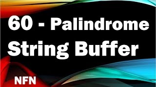 java tutorials urdu NFN 60 Palindrome String Buffer reverse
