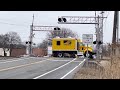 sperry rail service detector truck riding the rails on ns at lunchtime in mentor ohio