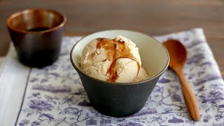 Glace au Kinako \u0026 au Sirop Kuromitsu | Poudre de Soja Grillé | wa's Cuisine | きな粉アイスクリーム