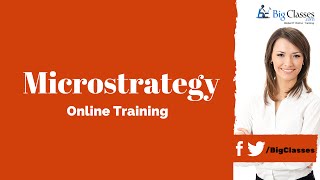 MicroStrategy Training Video - MicroStrategy Desktop Tutorial - Bigclasses