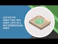 How to Use the PHP Array Function array_diff() in a Multidimensional Array
