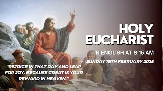 Live Holy Eucharist, Sunday Holy Mass, @ 8:15 am, 16th Feb 2025, St. Joseph Church, Mira Road