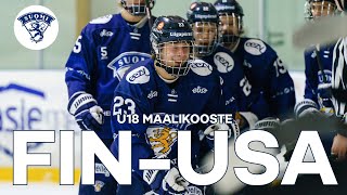 Maalikooste: U18 Pikkuleijonat otti riemukkaan voiton USA:sta