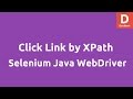 Click link XPath locator by text Selenium Java