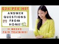 $34 PER HOUR! ANSWER QUESTIONS FROM HOME | REMOTE WORK FROM HOME JOBS 2024