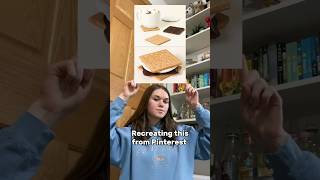 recreating clay things from Pinterest… s’mores coaster 🫶👀 #youtubeshorts #pinterest #art