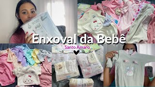 COMPRAS DE ENXOVAL DA BEBÊ ANALICE💕NA LOJA BEBÊ DO BRÁS EM SANTO AMARO🥰