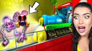 Poppy Playtime Characters HIT BY TRAIN!? (BUNZO.EXE, RAINBOW HUGGY, GIANT PLAYER, & MORE!)