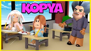 BROOKHAVENDA SINAVDA KOPYA ÇEKTİLER 😈 | ROBLOX BROOKHAVEN 🏡 RP | KÜBRA NİSA