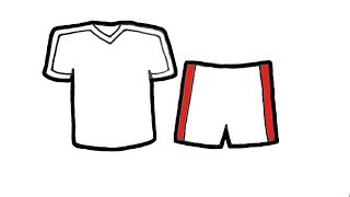 Cara Menggambar Dan Mewarnai Baju Sepak Bola