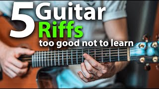 Five Awesome Guitar Riffs Too Good Not To Learn