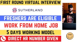 Sutherland Permanent Work From Home Jobs 2024