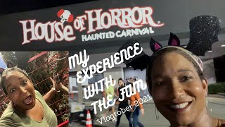 Going to House of Horror Haunted Carnival Miami with a Teenager - Diva Vlog